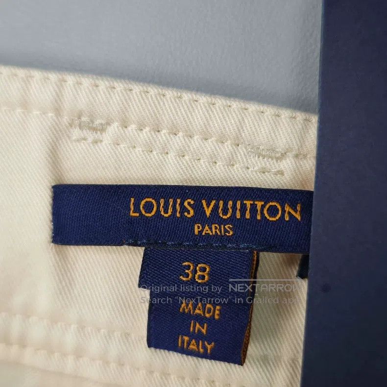 Louis Vuitton Louis Vuitton Beige presbyopic leather-label belted trouse Size US 38 / EU 54 - 5 Thumbnail