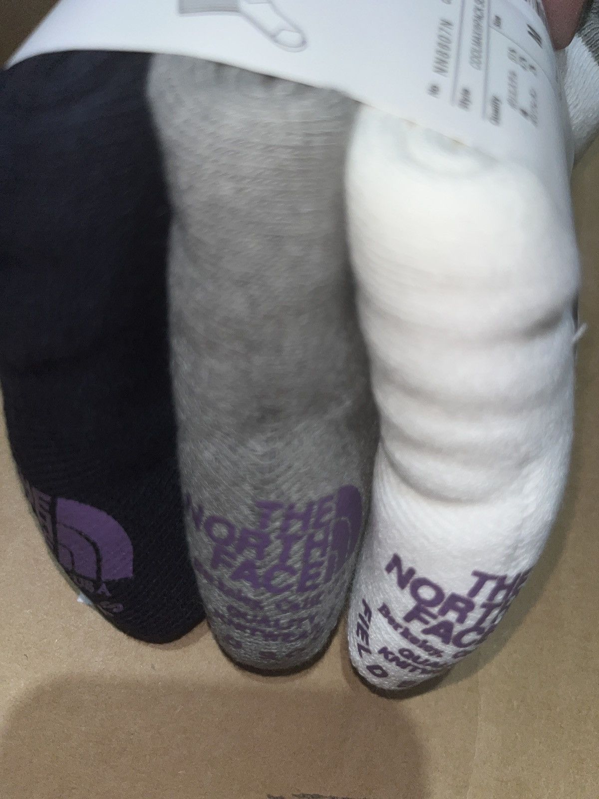 Japanese Brand × Nanamica × The North Face 🇯🇵TNF Purple Label 2-Tone Field Socks 3-Pack 🧦 Sz Large Size ONE SIZE - 6 Thumbnail