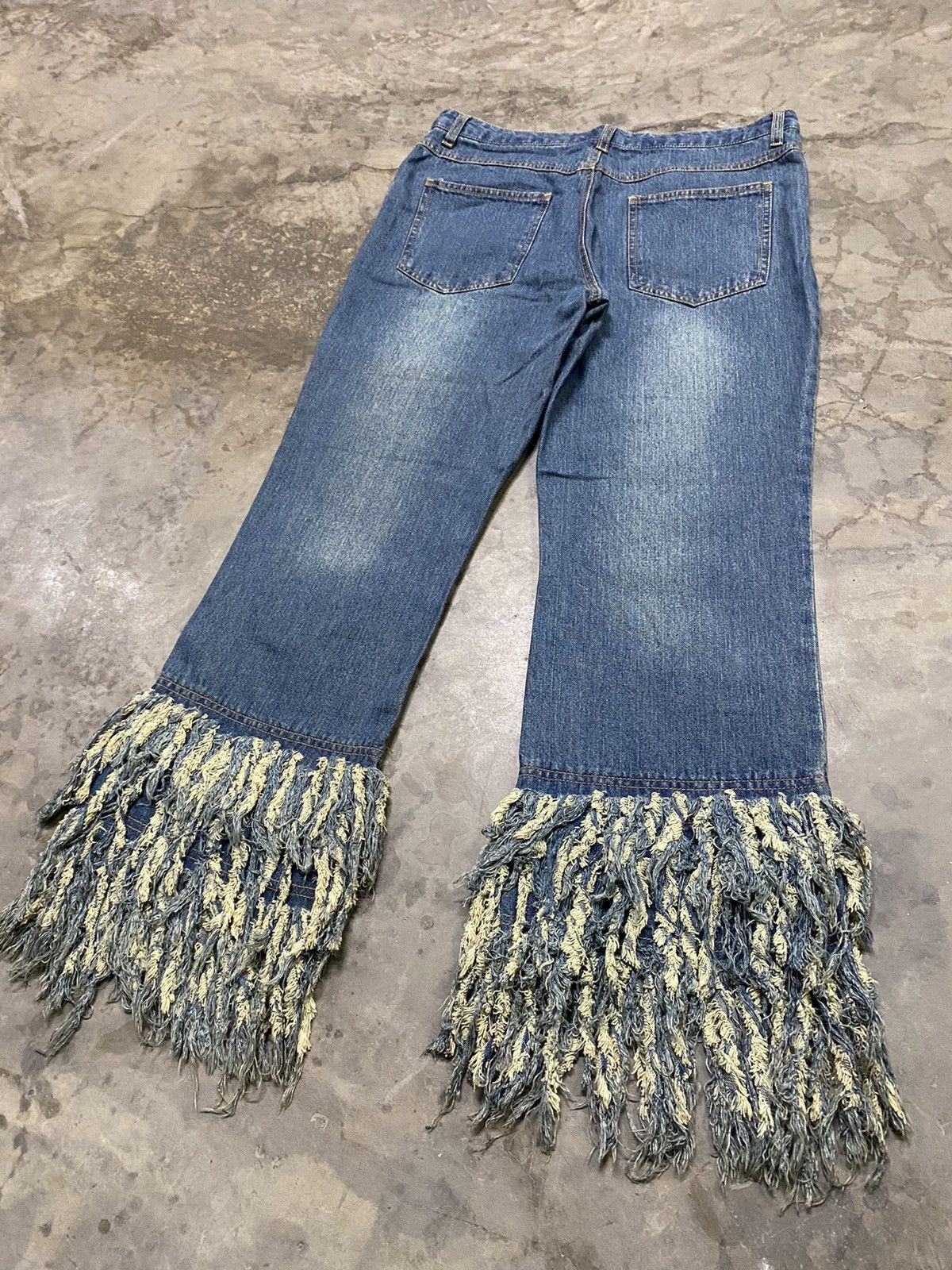 Beauty Beast × Japanese Brand Rare Flare Vintage 80s Hippie Style Baggy Jeans Size US 32 / EU 48 - 10 Thumbnail