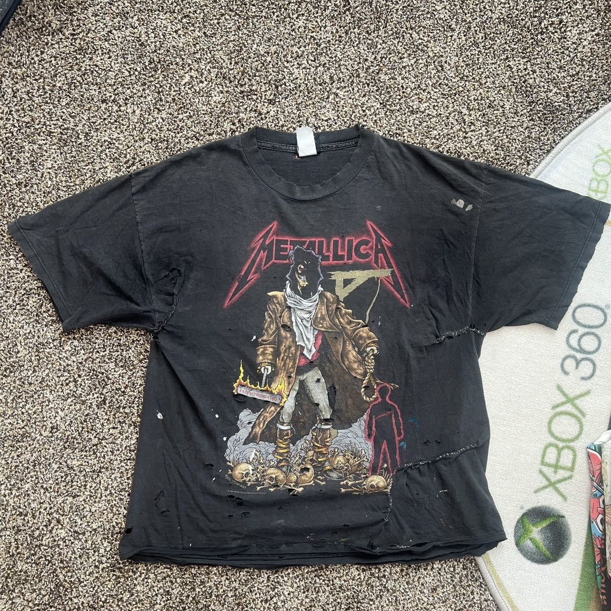 Thrashed Metallica Vintage Tee Shirt