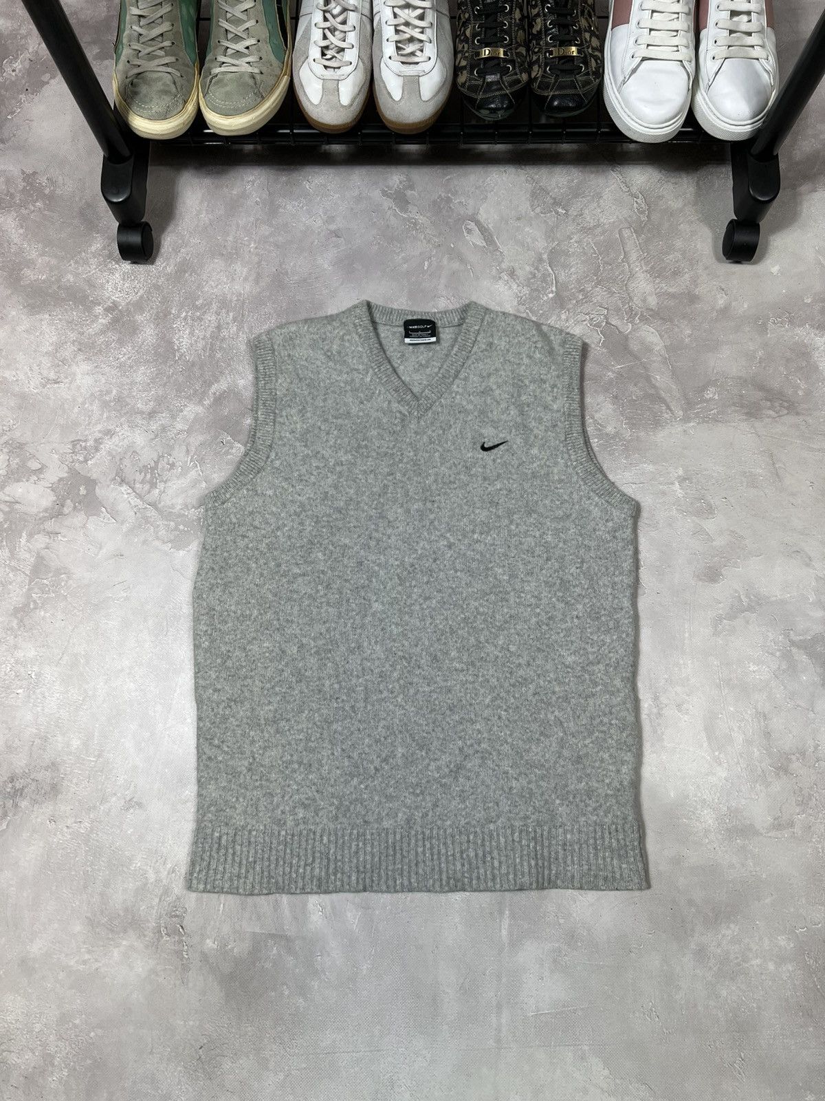 Nike × Vintage Vintage Nike Wool Vest Size US L / EU 52-54 / 3 - 2 Thumbnail