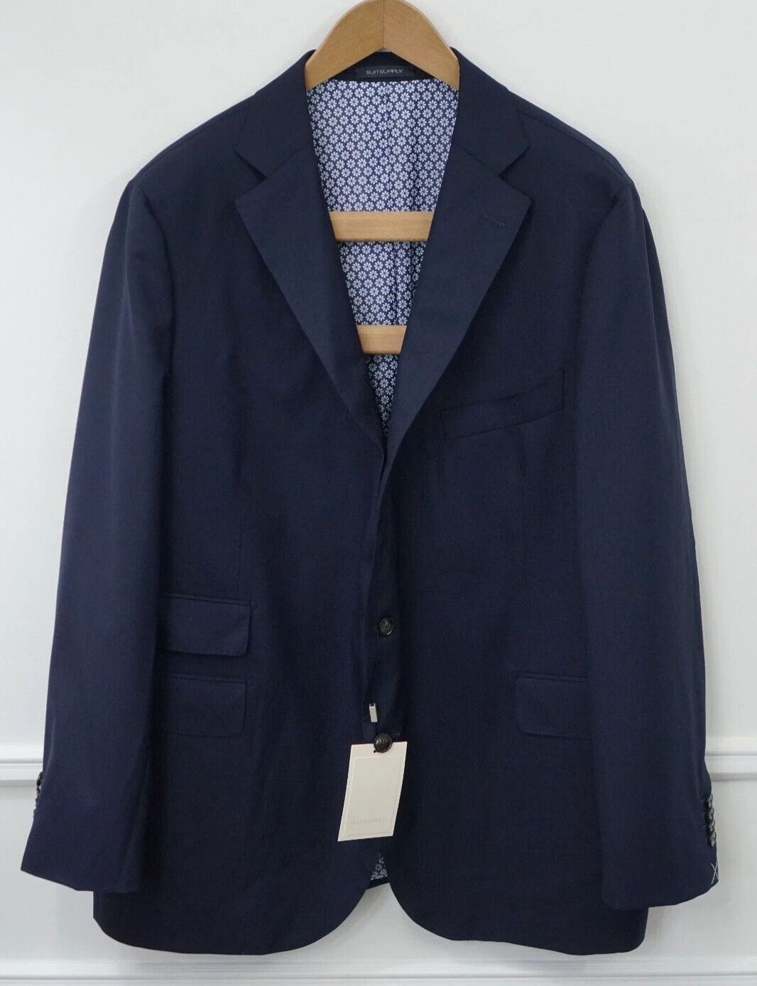 Suitsupply Men Suitsupply Blazer La Spalla Blue Vitale Barberis US56S Size 54L - 1 Thumbnail