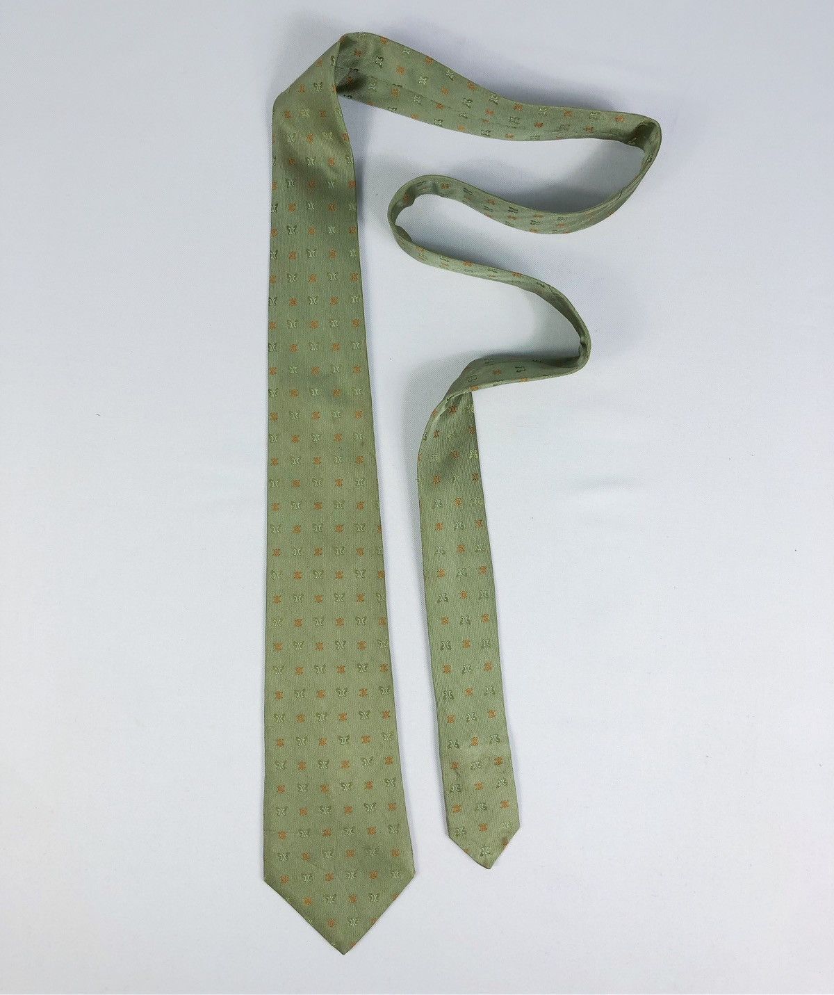 Celine Rare Celine Paris Monogram Silk Tie Made in Italy Size ONE SIZE - 2 Thumbnail
