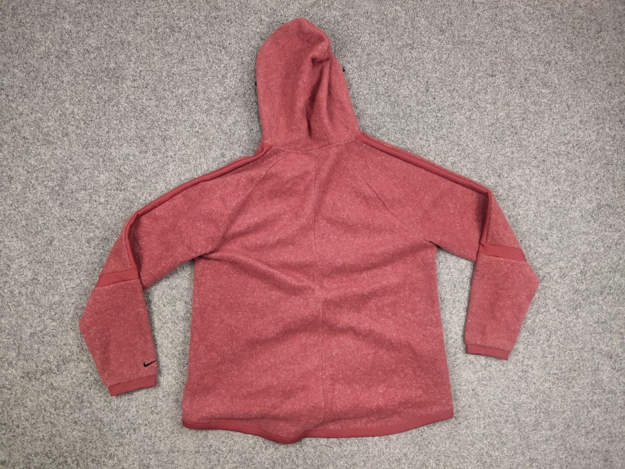 Nike Nike Fleece womens oversized zip-up burgundy Hoodie Size L / US 10 / IT 46 - 13 Thumbnail