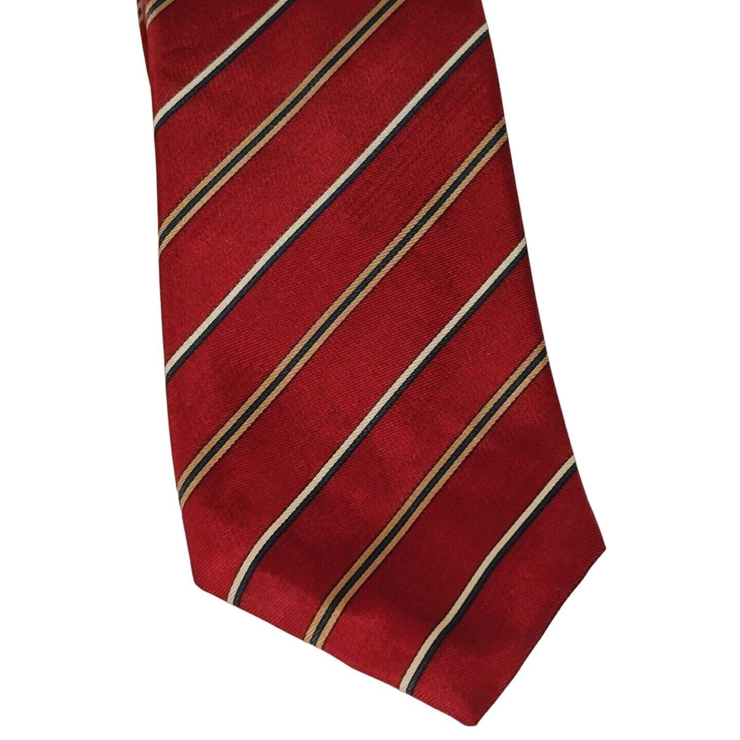 Other Vintage 60s 70s Wembley Red Stripe Men Slim Tie Necktie Work Size ONE SIZE - 3 Thumbnail