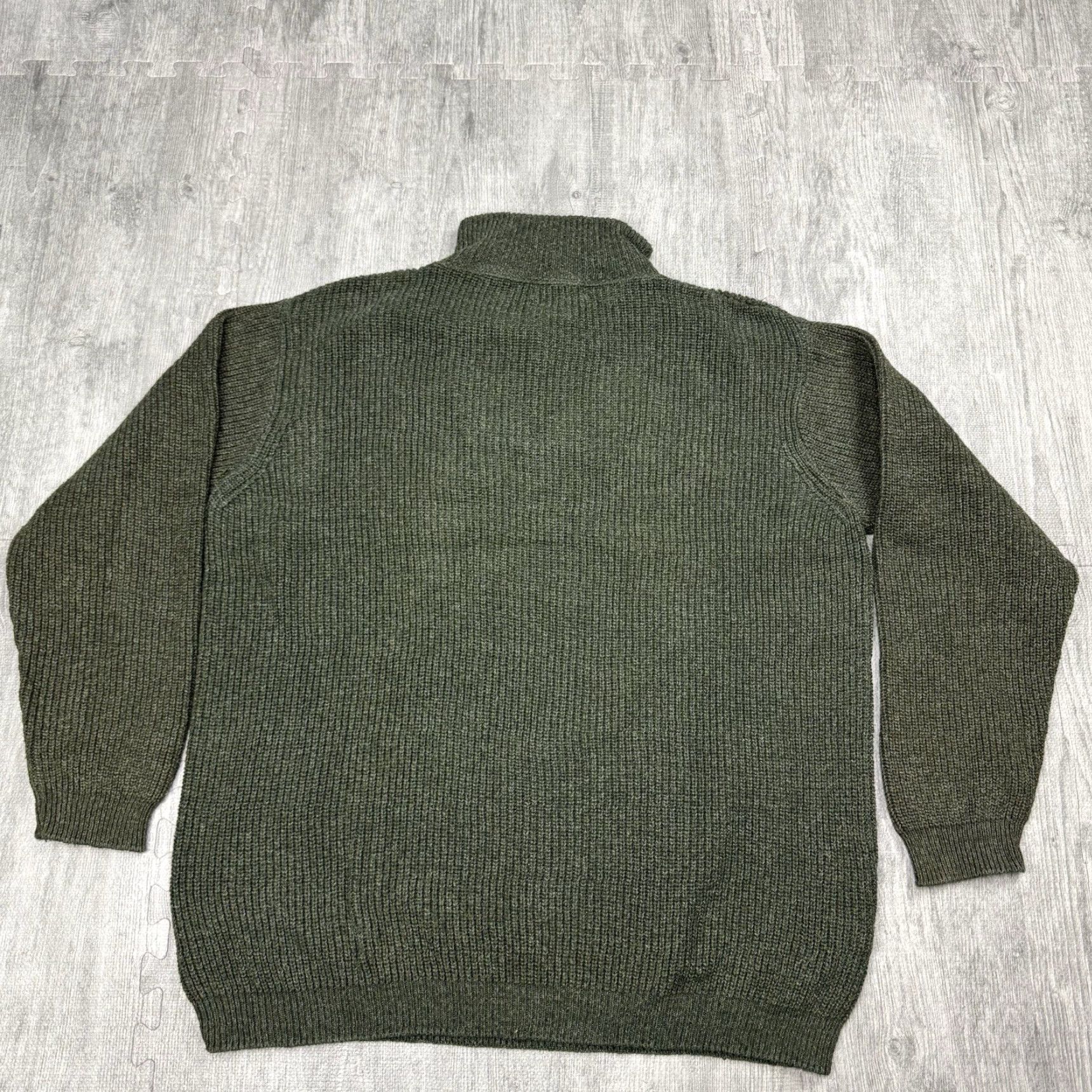 Eddie Bauer VINTAGE EDDIE BAUER HEAVYWEIGHT 1/4 ZIP PULLOVER SWEATER Green XL Mens Size US XL / EU 56 / 4 - 4 Thumbnail