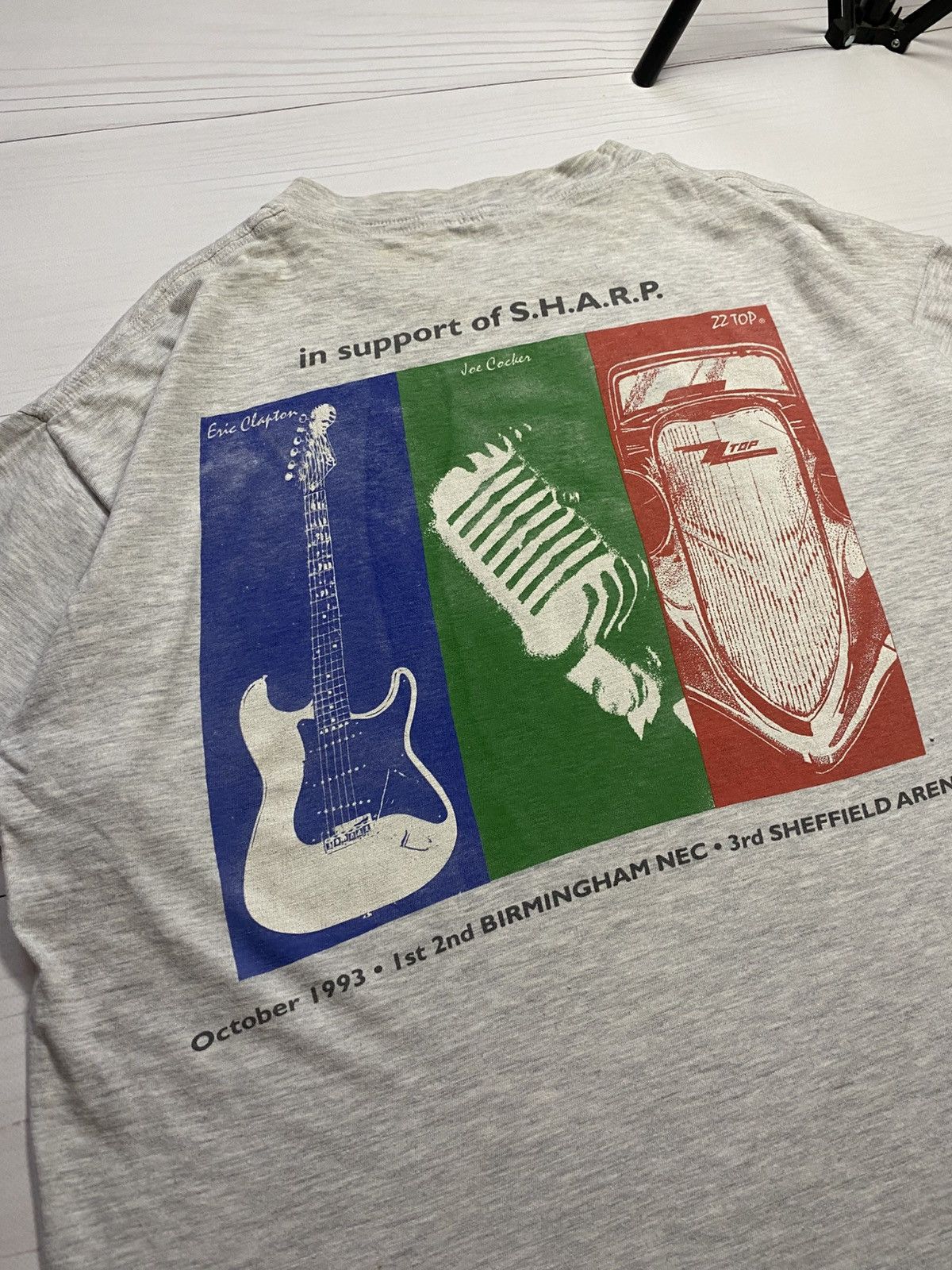 Vintage Vintage Eric Clapton & Friends 1993 tour band t shirt Size US XXL / EU 58 / 5 - 14 Thumbnail