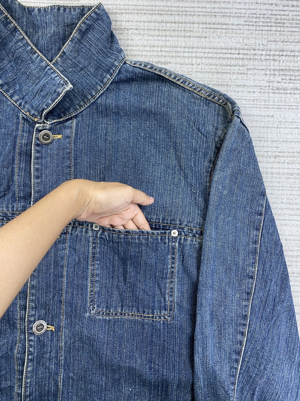 Converse × Vintage Vintage Converse Work Wear Denim Jacket Size US XL / EU 56 / 4 - 7 Thumbnail