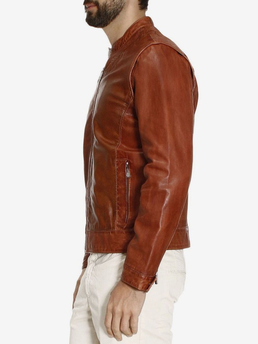 Frankie Morello FRANKIE MORELLO by damir doma brown leather jacket Size US S / EU 44-46 / 1 - 2 Thumbnail