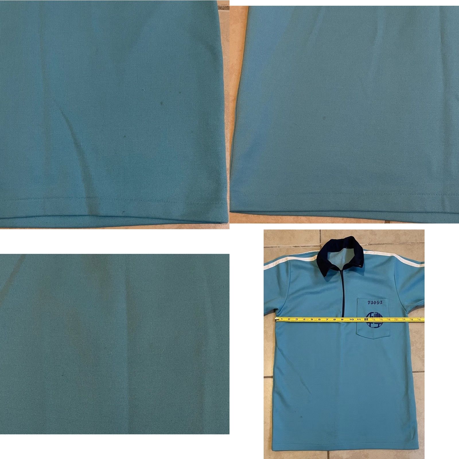 Vintage VINTAGE 80s Chinese Uniform Polo Shirt S College Track University Grunge 90s Sun Blue Men T-Shirt Long Sleeve Zip Polo Size US S / EU 44-46 / 1 - 9 Thumbnail
