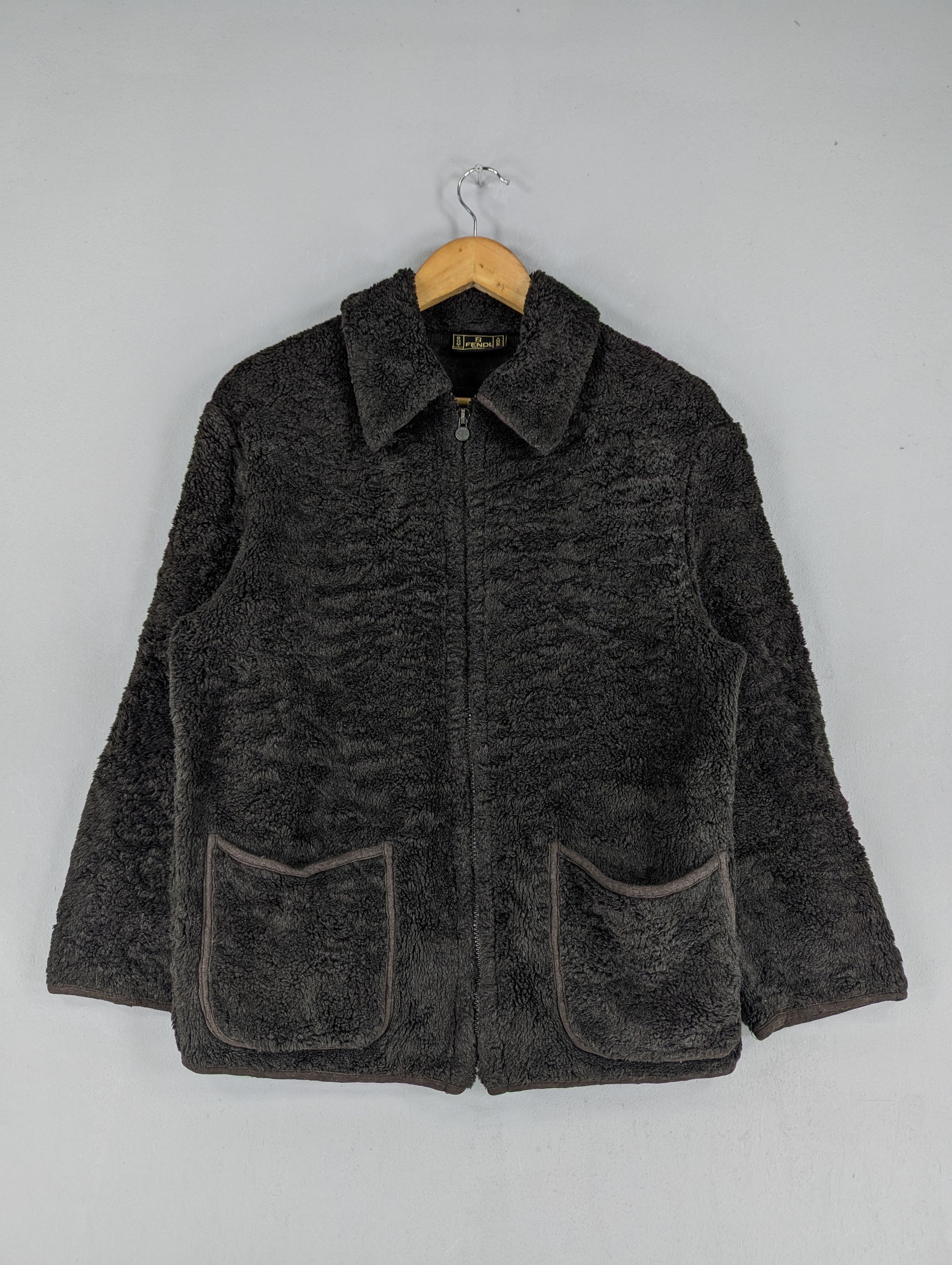 FENDI Jeans vintage jacket ✳︎希少 Vintage FENDI Jacket Fringed Denim Jacket Women Blue Jean