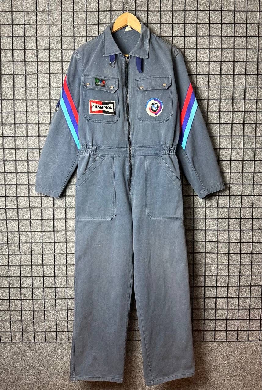 BMW VTG 1970s Or 1980s BMW Denim Racing Suit 1970-1989 Size US 32 / EU 48 - 1 Thumbnail