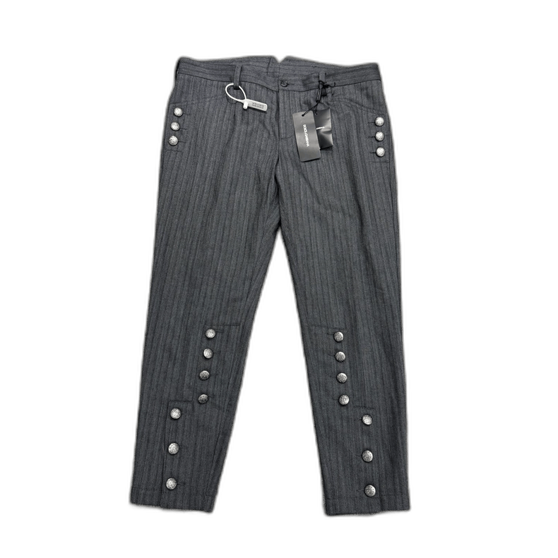 Dolce & Gabbana New Button Wool Casual Pants Size 50 Size US 44 / EU 60 - 1 Thumbnail