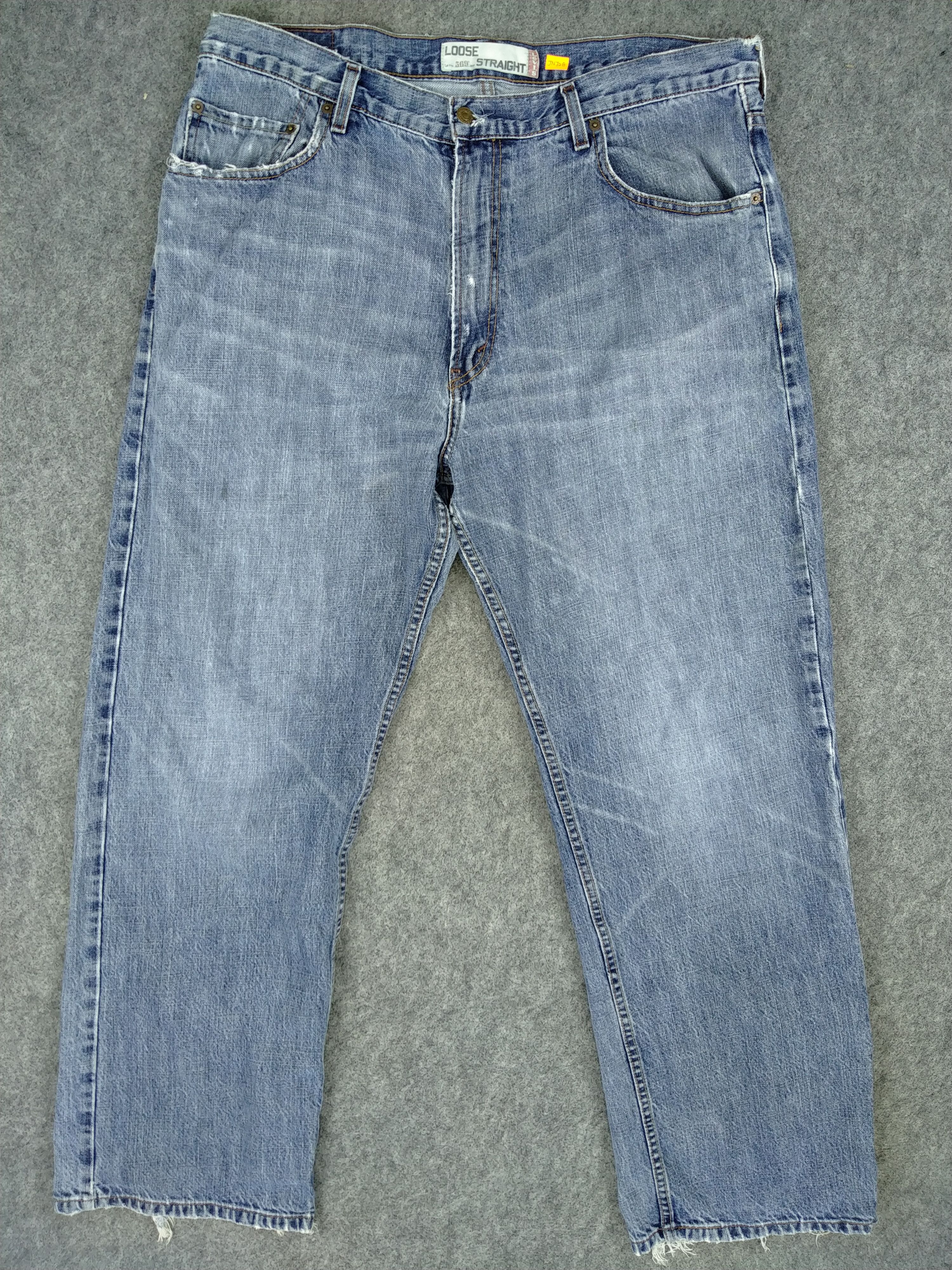 Levi's Distressed Vintage Levi's 569 Loose Straight Denim -JN728 Size US 38 / EU 54 - 1 Thumbnail