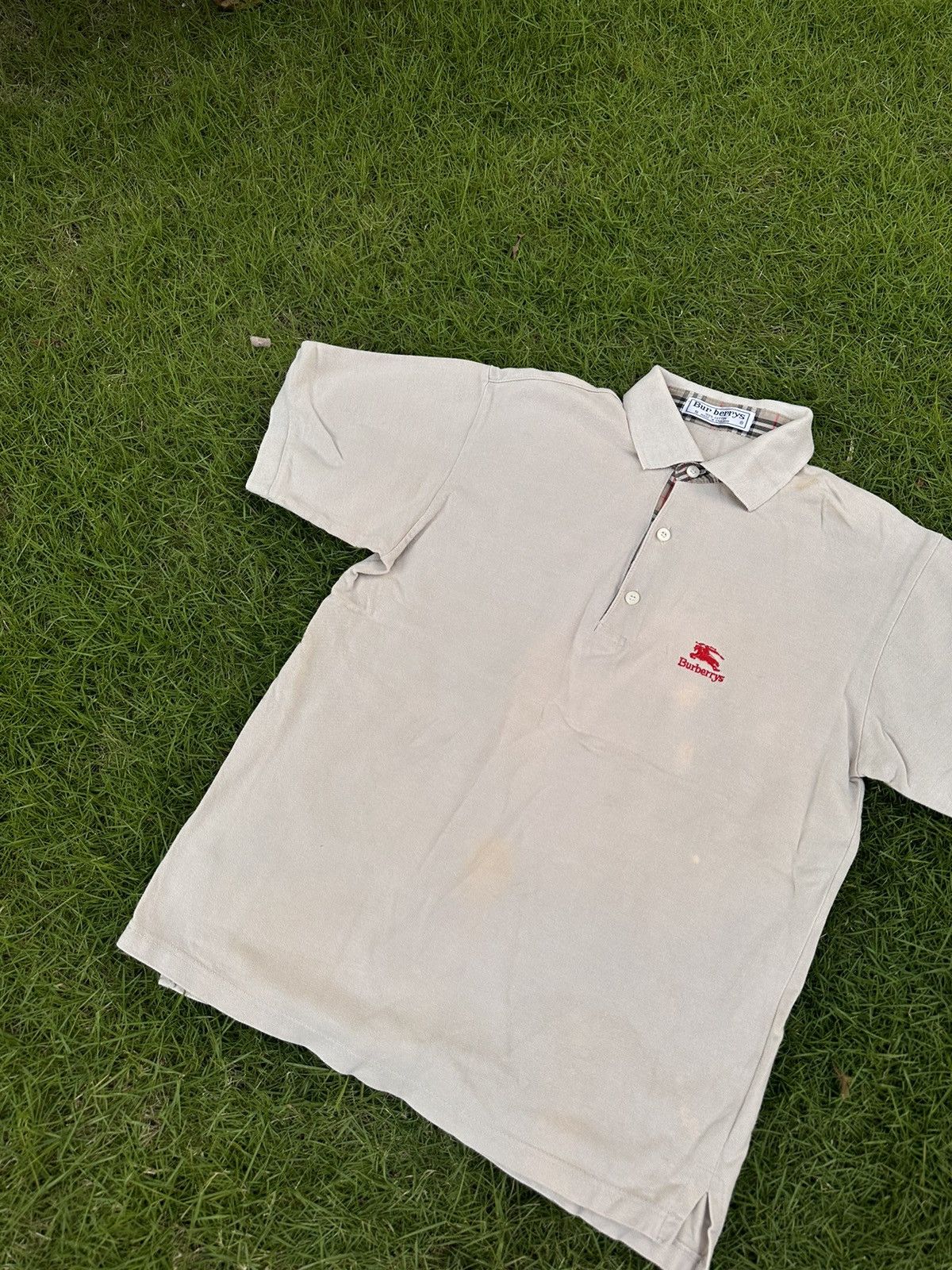 Burberry × Vintage BURBERRY VINTAGE BASIC LOGO POLO T-SHIRT Size US S / EU 44-46 / 1 - 3 Thumbnail