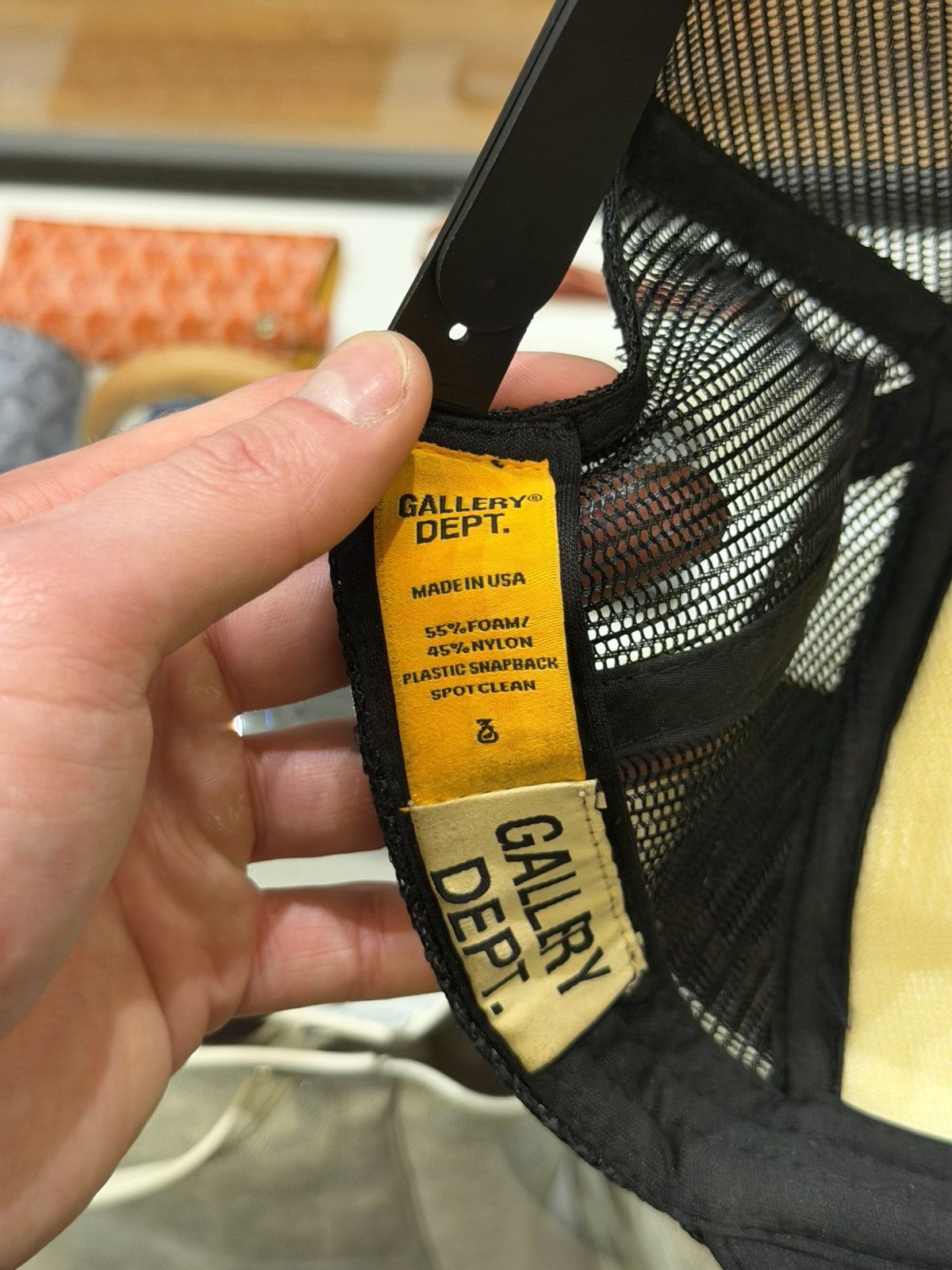 Gallery Dept. Gallery Dept. Trucker Hat - Black/Yellow Size ONE SIZE - 7 Thumbnail