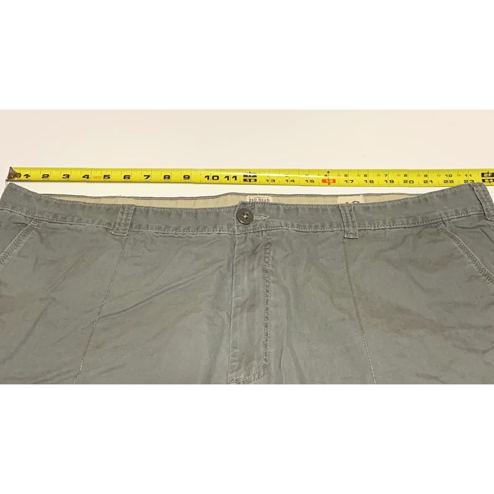 Vintage Red Head Brand Co. Men's Cargo Shorts 47 Gray Cargo Casual 47 in Waist Regular Men Gray Shorts Mens Vintage? No Size US 30 / EU 46 - 4 Thumbnail