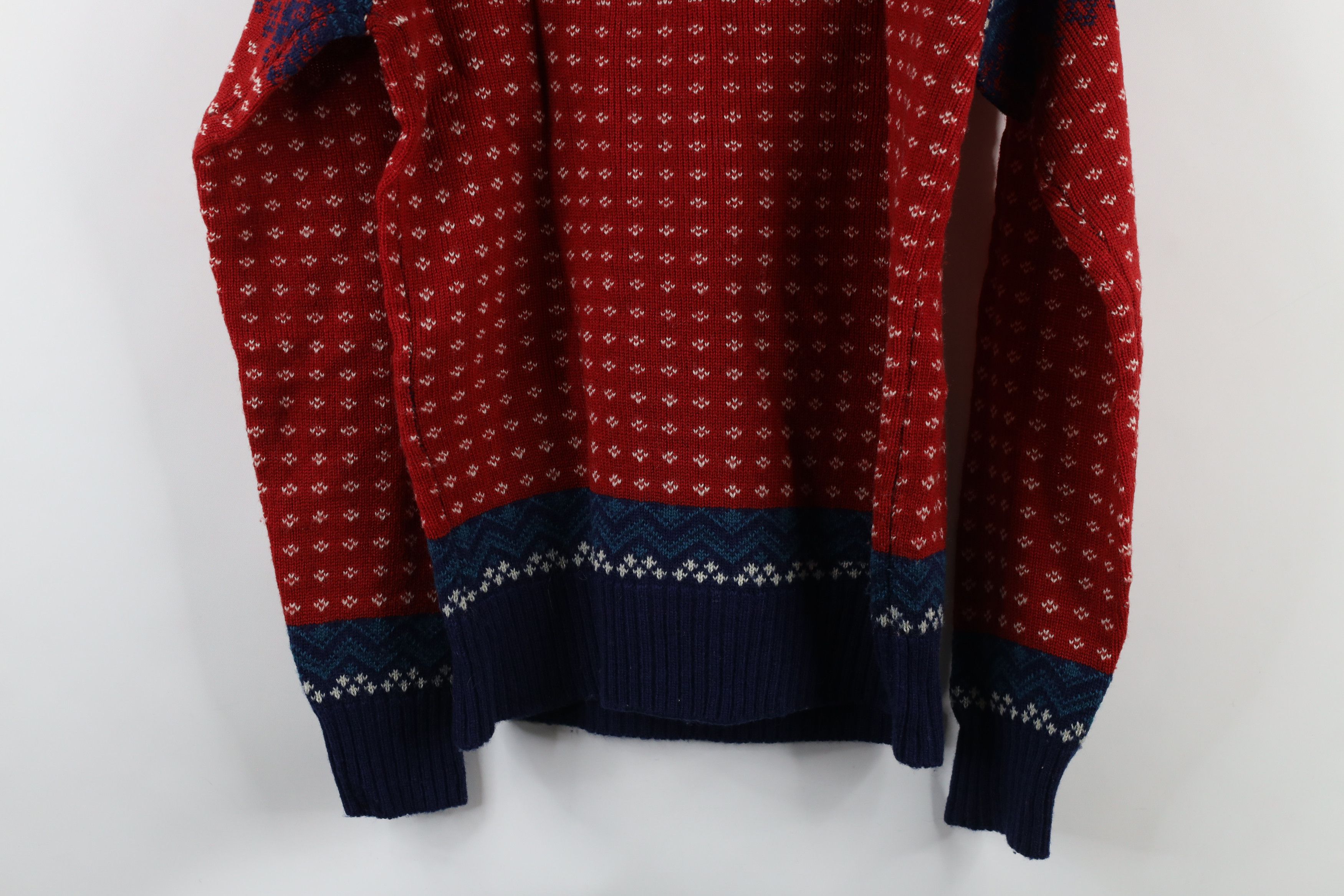 Vintage Vintage 70s Streetwear Fair Isle Crewneck Sweater Acrylic Size XL / US 12-14 / IT 48-50 - 8 Thumbnail