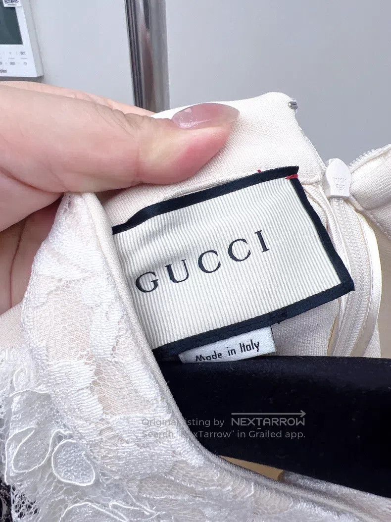 Gucci Gucci Black and white lace stitching dress Size XS / US 0-2 / IT 36-38 - 6 Thumbnail
