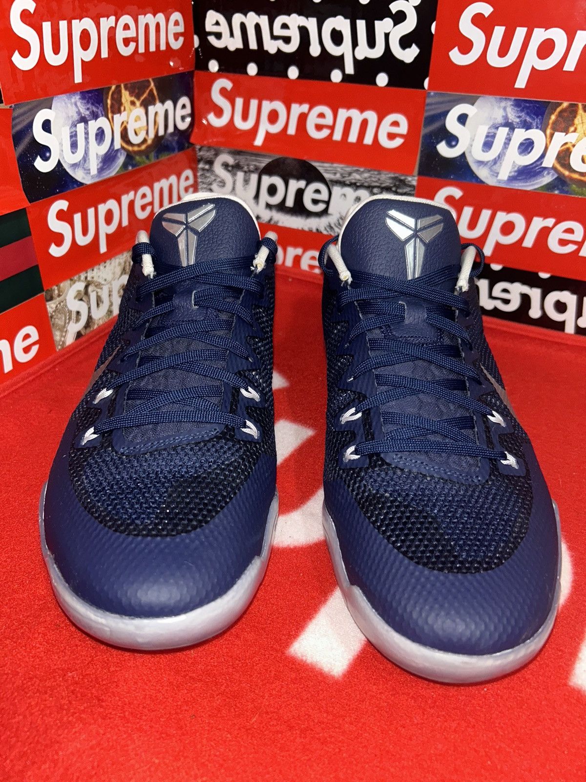 Nike Nike Kobe 11 XI Team Bank Midnight Navy 856485-442 size 12 Size US 12 / EU 45 - 2 Thumbnail