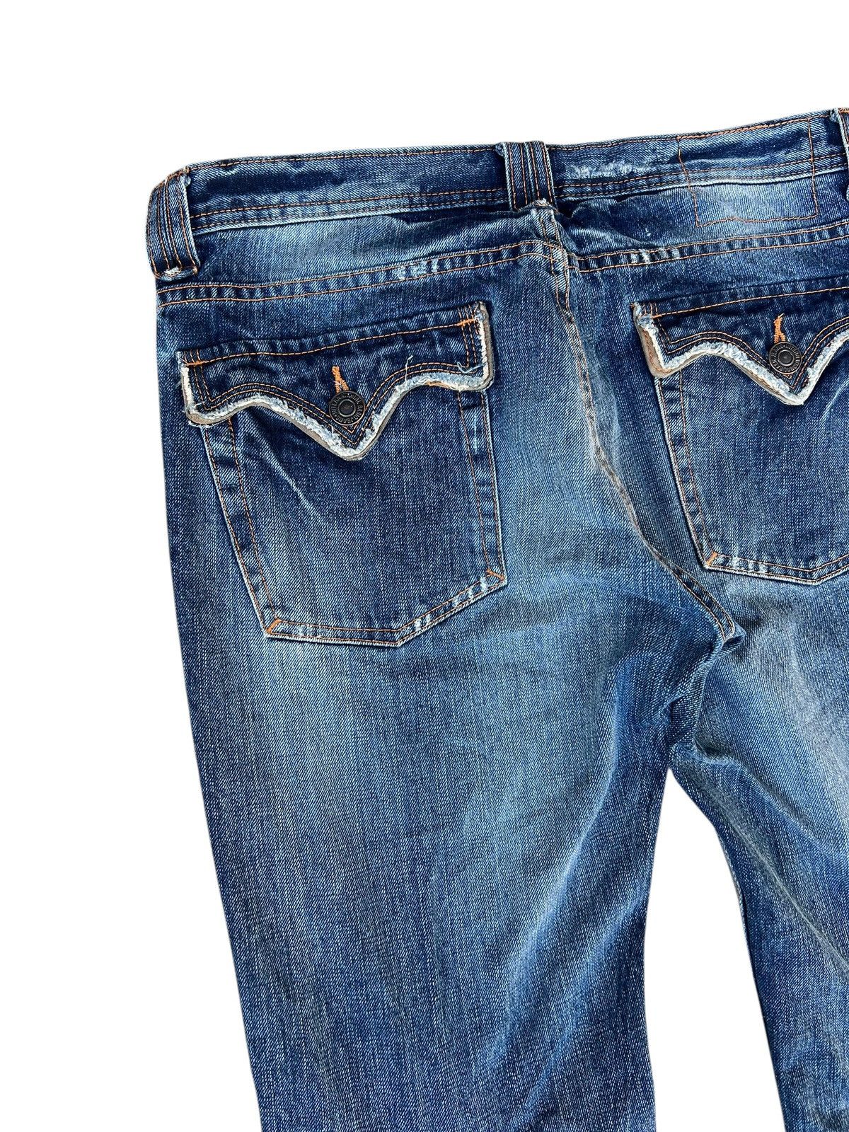 14th Addiction Edge Rupert Japan Faded Denim Bootcut Jeans Flare Size US 32 / EU 48 - 15 Thumbnail
