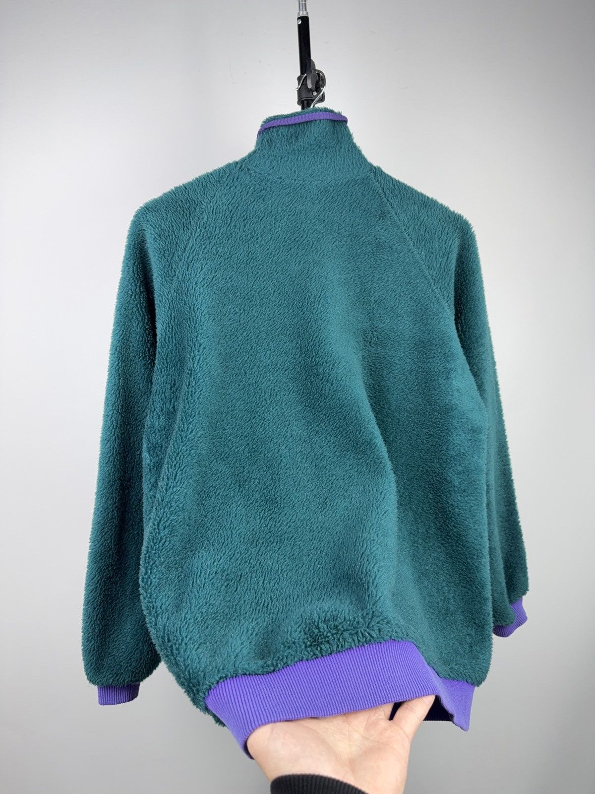 Helly Hansen Vintage Helly Hansen High Pile Fleece Jacket Green Purple Size US M / EU 48-50 / 2 - 14 Thumbnail