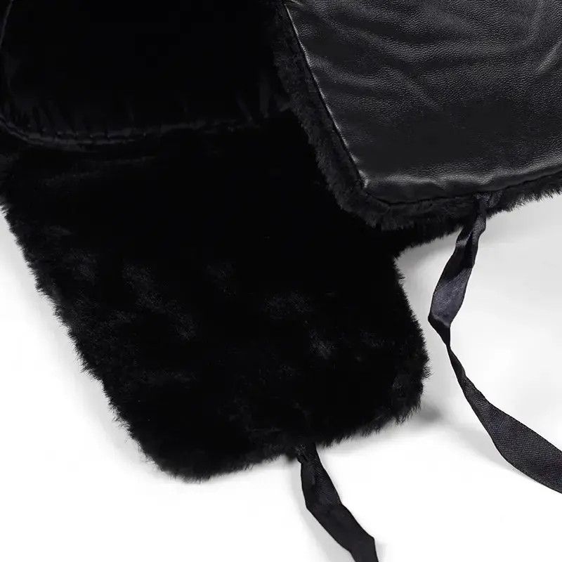 Vintage Military soviet Bomber Hat Russian Ushanka Earflap Trapper Size ONE SIZE - 6 Thumbnail