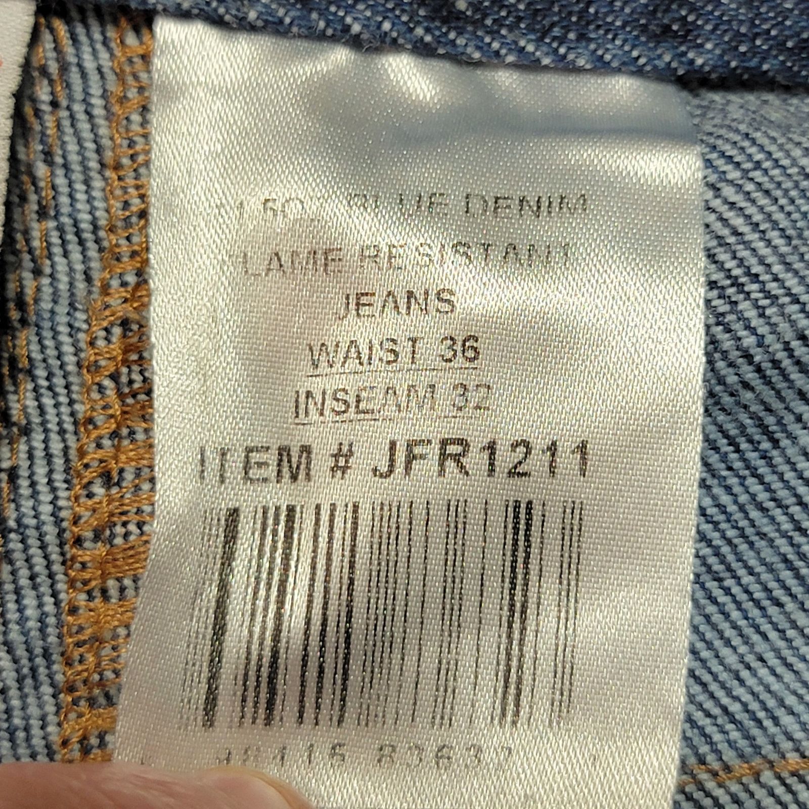 Other Rasco FR Protective Denim Straight Jeans - Size 36 X 32 Size US 36 / EU 52 - 7 Thumbnail