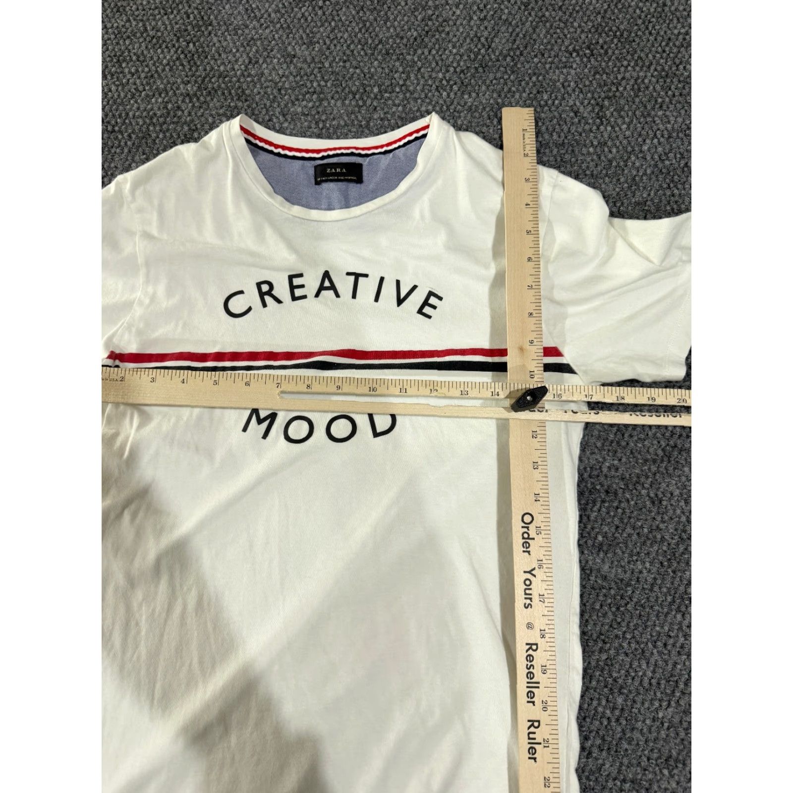 Zara Zara T Shirt Mens Small White Creative Mood Graphic Tee City Crew Neck Short Sleeve Cotton Knit Regular Size US S / EU 44-46 / 1 - 5 Thumbnail