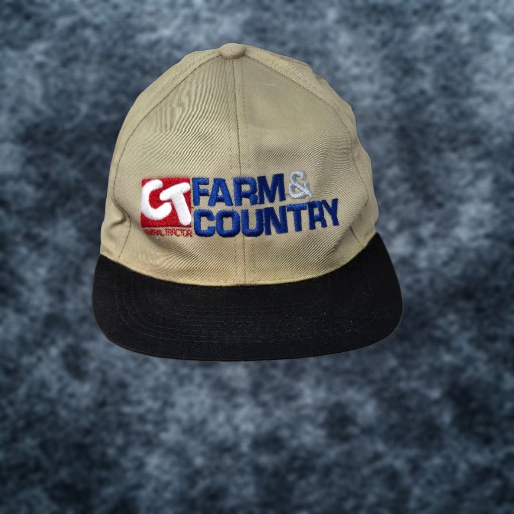 Vintage VINTAGE CT CENTRAL TRACTOR FARM & COUNTRY SNAPBACK BASEBALL CAP SUPPLIES HAT Size ONE SIZE - 1 Thumbnail