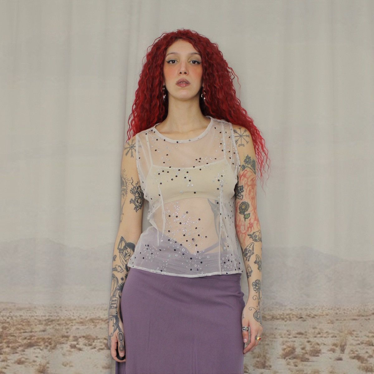 Other 🧚🏼‍♀️NUDE POLKA DOT TOP🧚🏼‍♀️ Size ONE SIZE - 1 Thumbnail