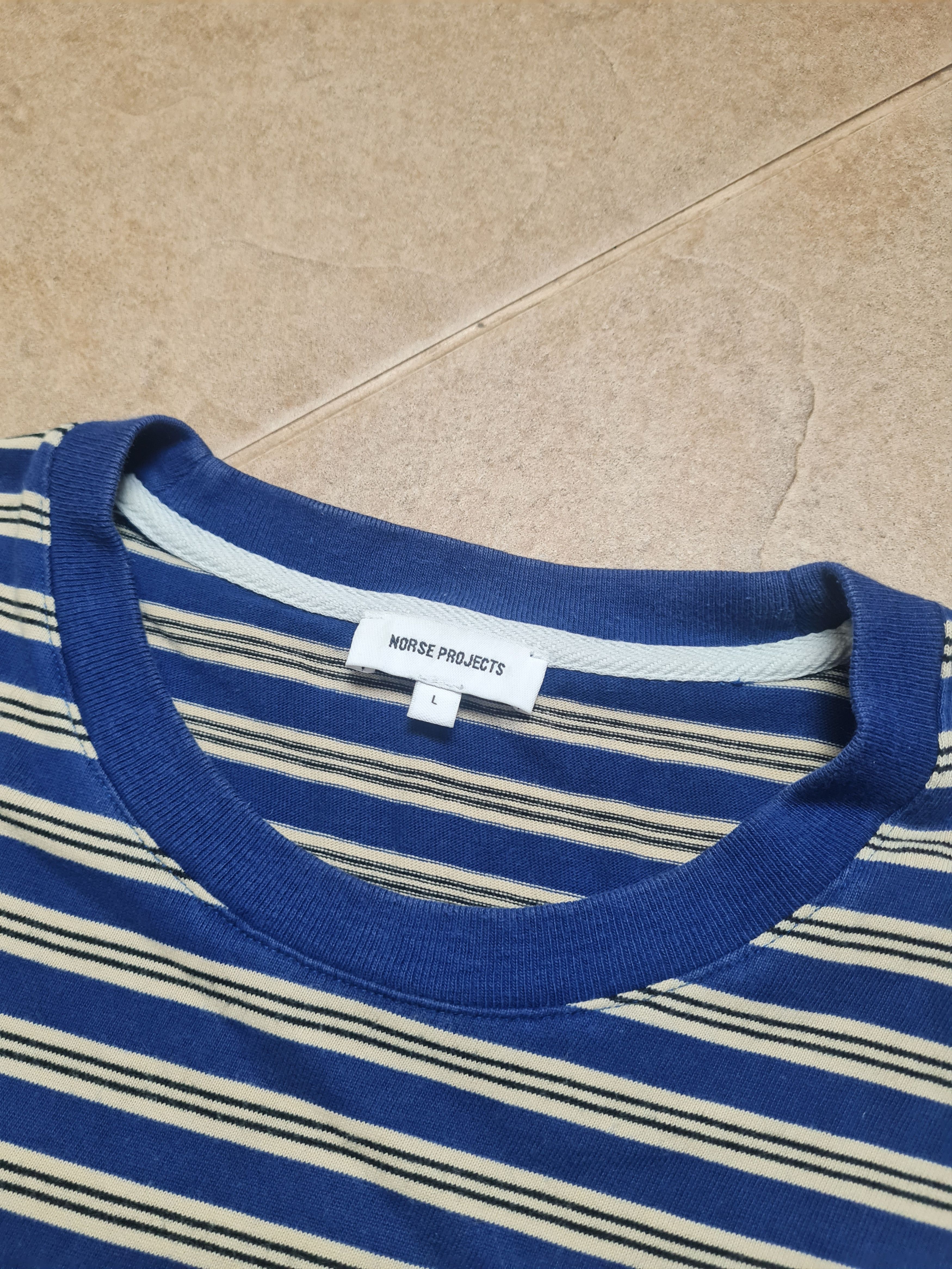 Norse Projects T-SHIRT Norse Projects Johannes Nautical Stripe Oranic Sz L Size US L / EU 52-54 / 3 - 14 Thumbnail