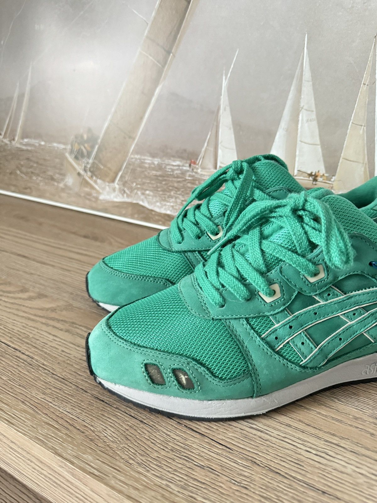 Asics ASICS x Ronnie Fieg Gel Lyte 3 ‘Mint Leaf’ H10FK Size US 9 / EU 42 - 4 Thumbnail