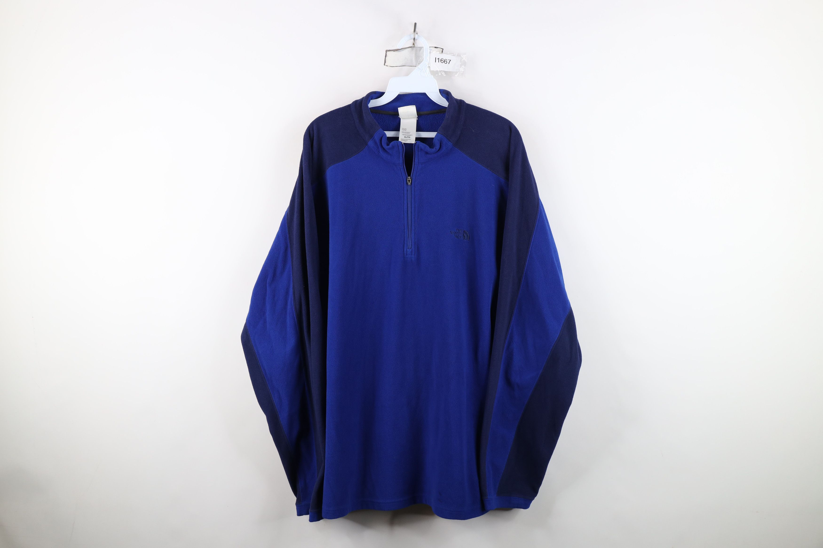 The North Face Vintage The North Face Half Zip Fleece Pullover Sweater Blue Size US XL / EU 56 / 4 - 1 Thumbnail