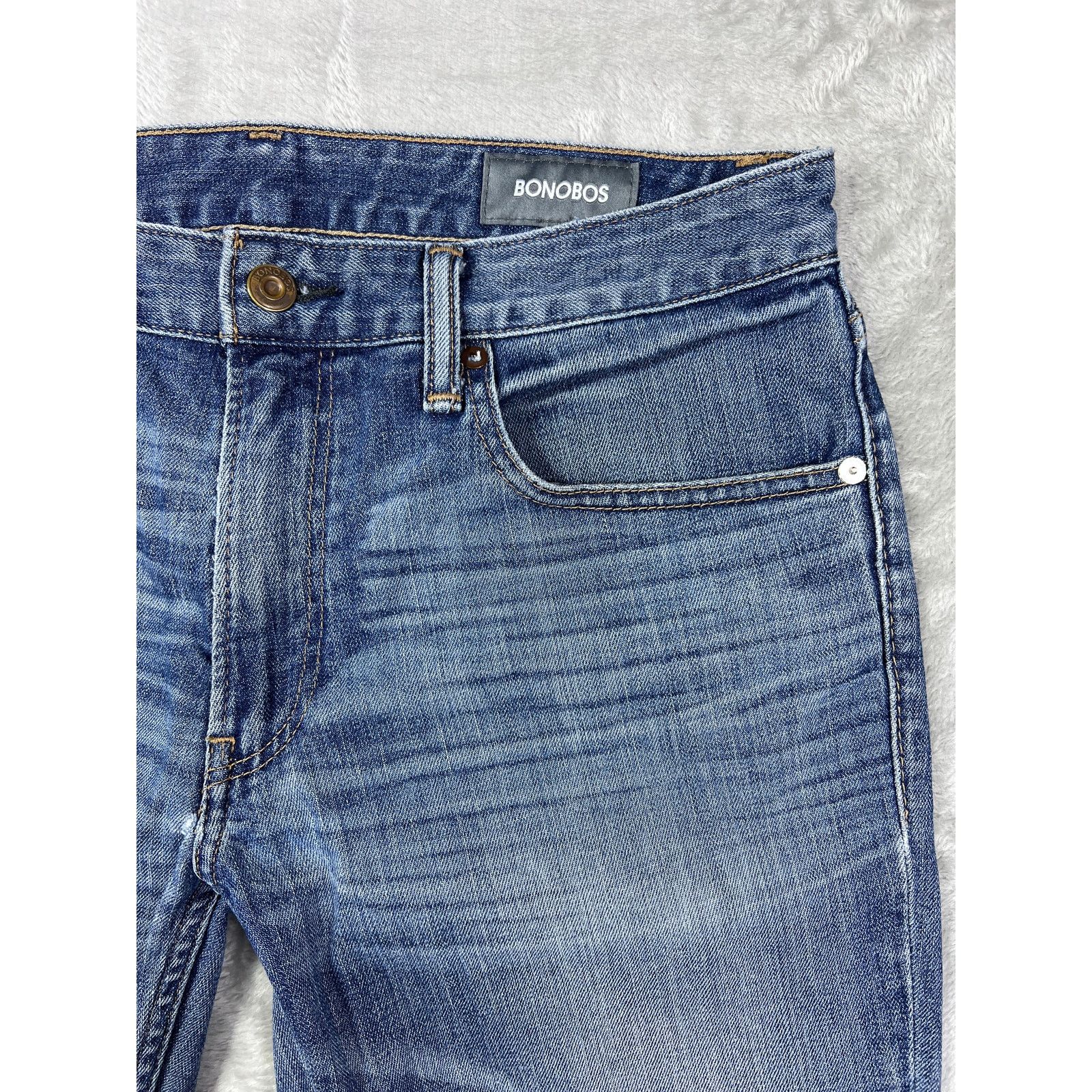 Bonobos Bonobos 31x30 Vintage Stretch Straight Leg Comfy Denim Jeans Size US 31 - 3 Thumbnail