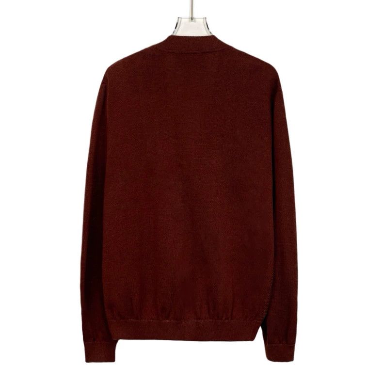 Gucci Gucci Red vertical striped linen V-neck knitted cardigan ja Size US S / EU 44-46 / 1 - 2 Thumbnail