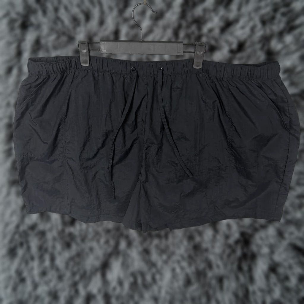 Vintage Swim 365 Swim Shorts Womens 4X Plus Black Elastic Waist Drawstring Lined Pockets Size 40" / US 18 - 1 Thumbnail
