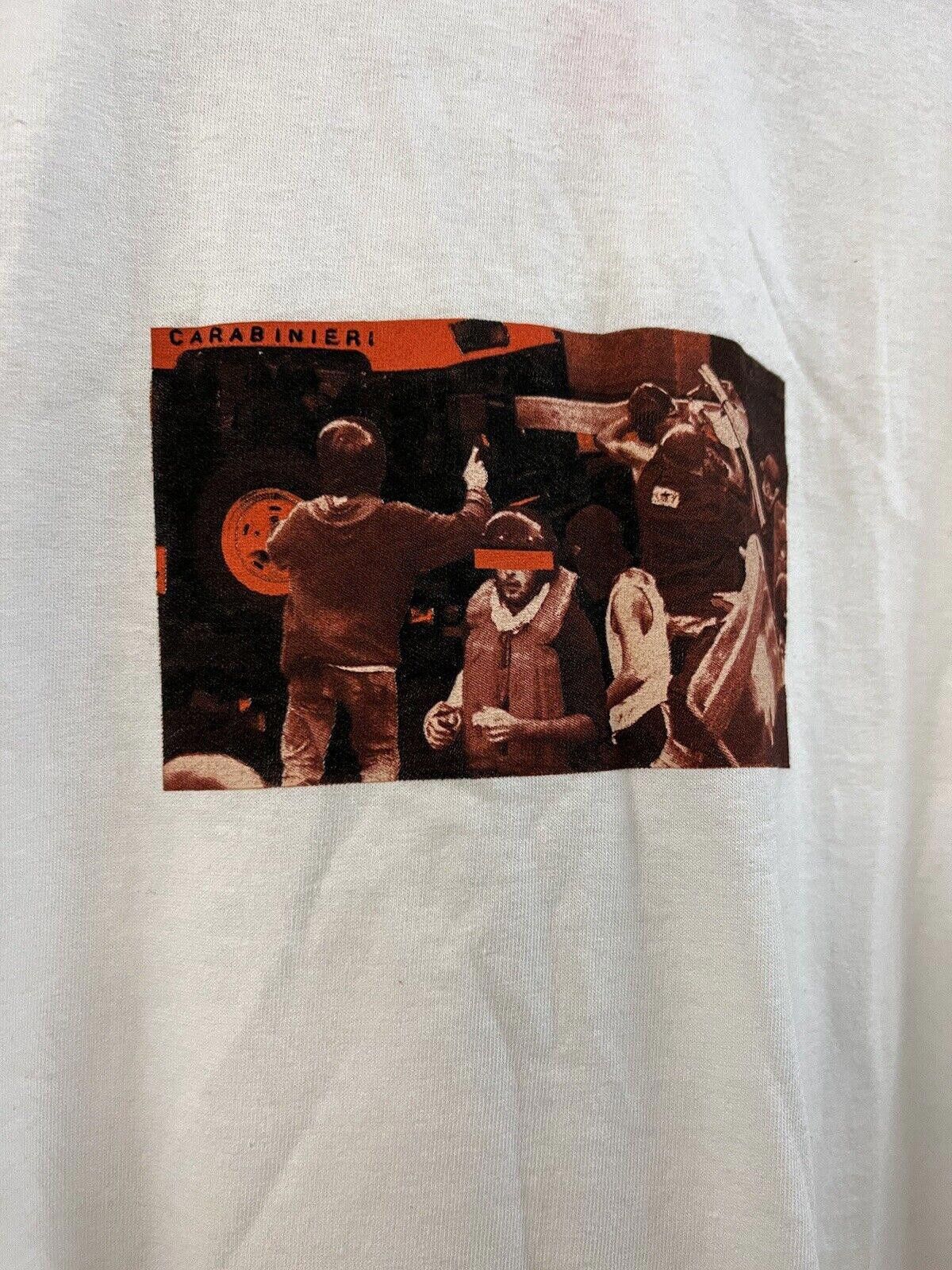 Supreme 2001 Supreme Protest Tee Carabinieri Carlo Giuliani XL Size US XL / EU 56 / 4 - 3 Thumbnail