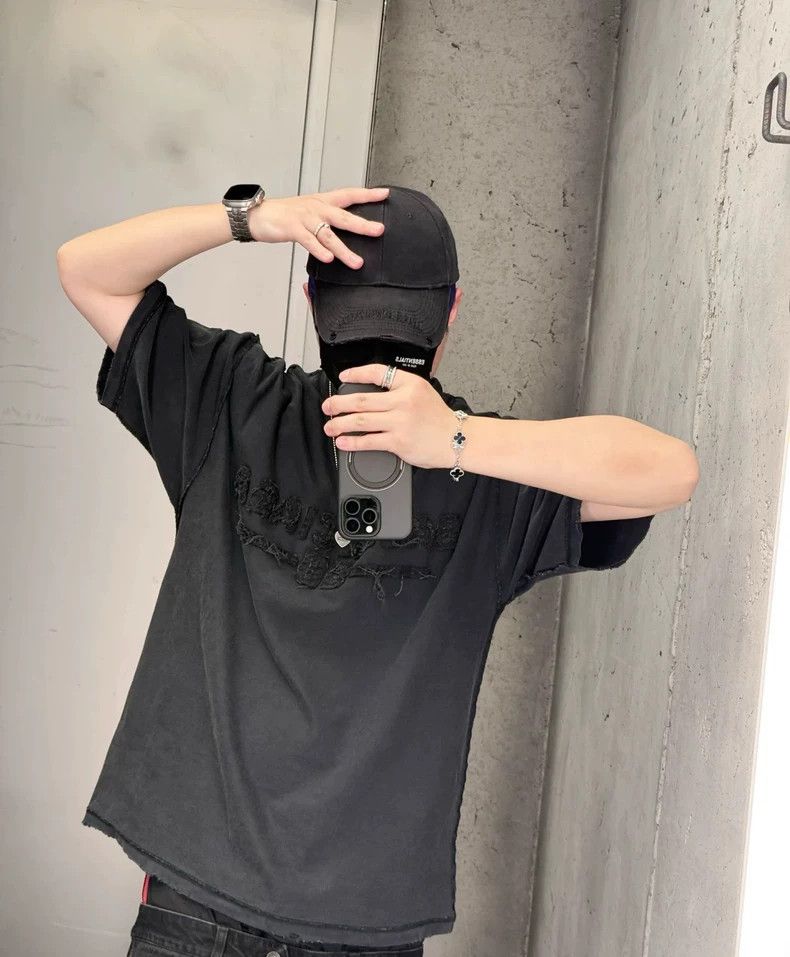 Balenciaga Balenciaga Black flocking jacquard technology, chest lette Size US XS / EU 42 / 0 - 8 Thumbnail