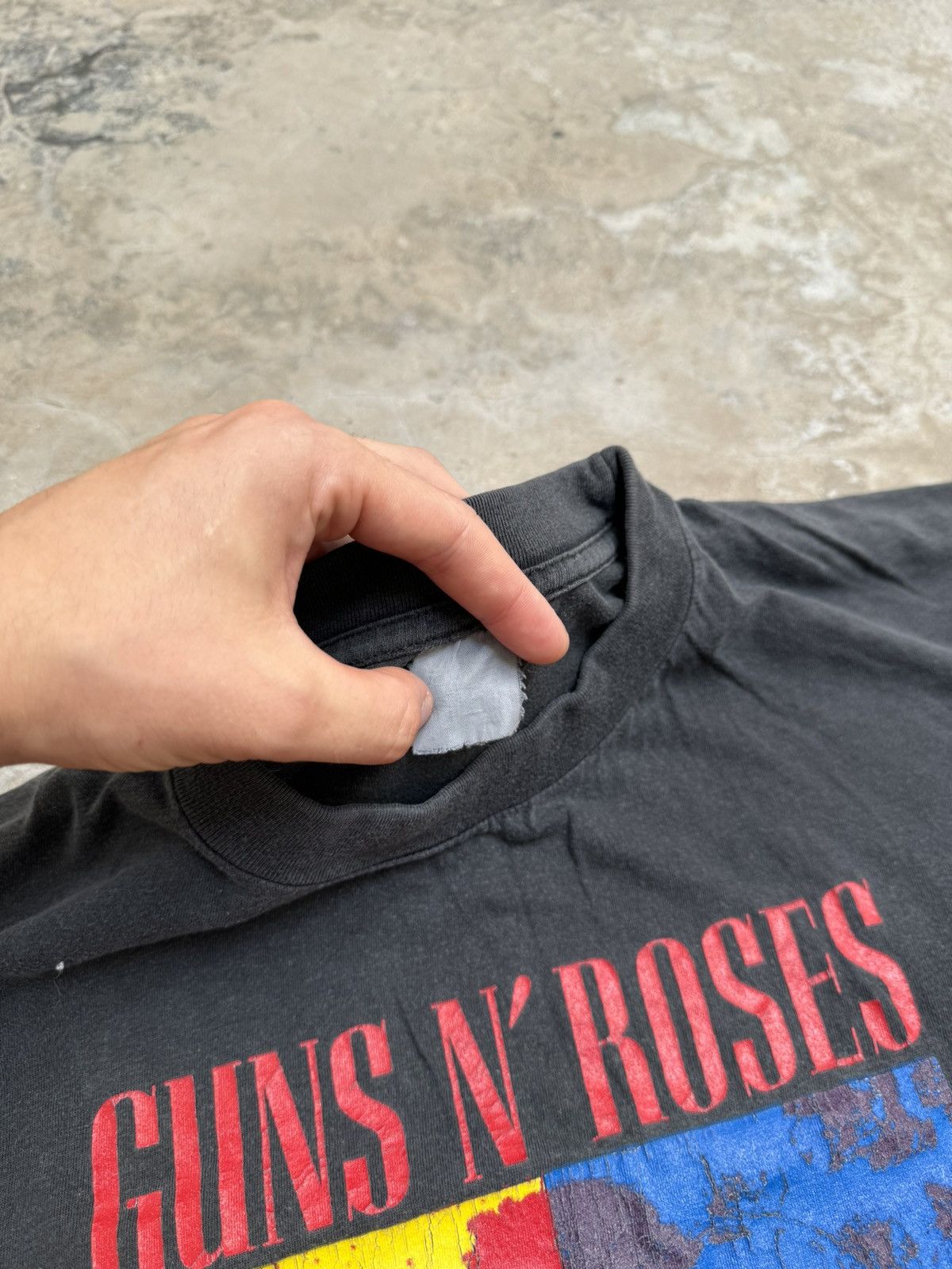 Band Tees × Vintage VINTAGE 90s GUNS N ROSES USE YOUR ILLUSION TOUR BAND TSHIRT Size US L / EU 52-54 / 3 - 4 Thumbnail