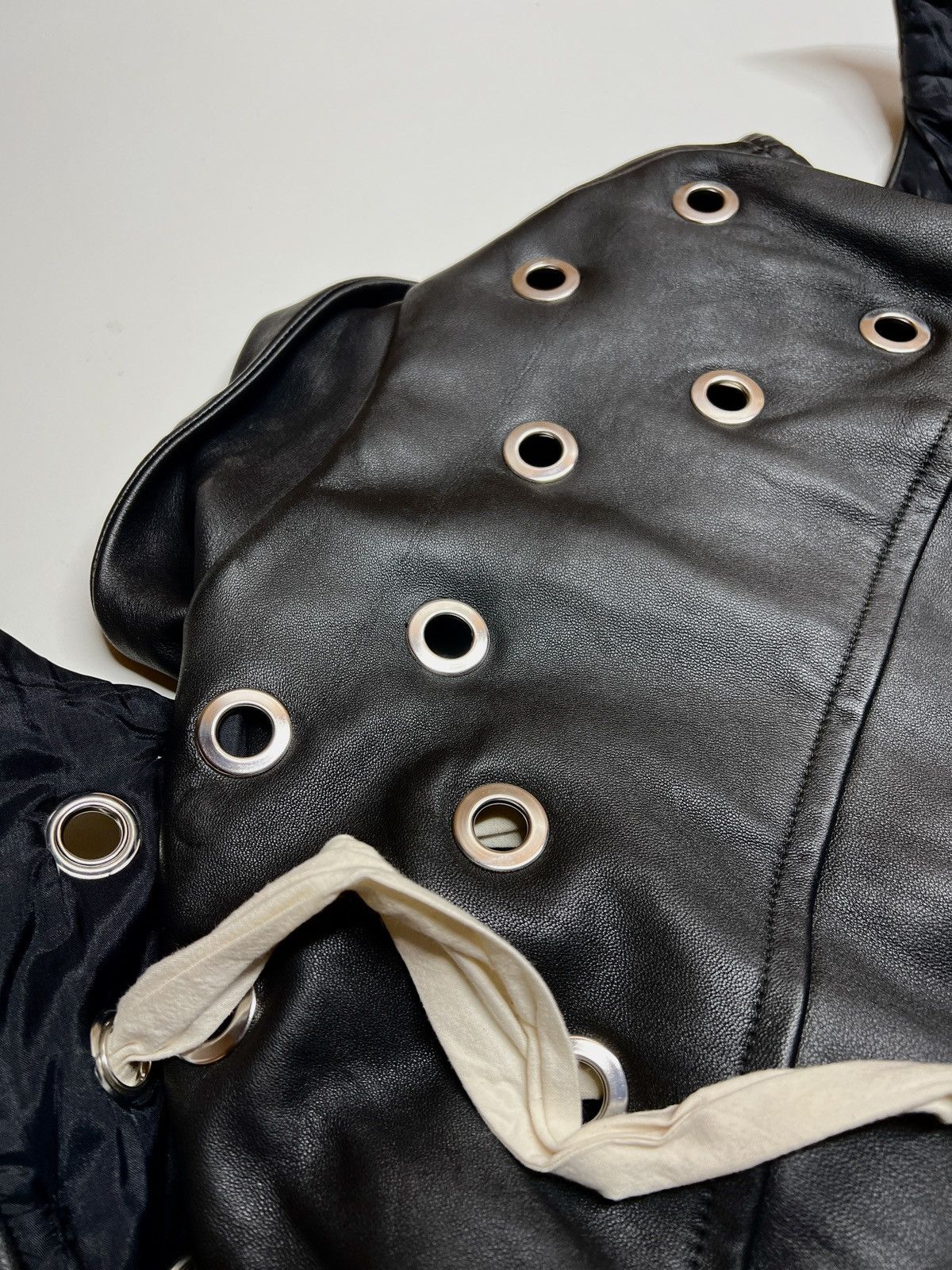 Craig Green 2016AW eyelets leather stitch biker jacket Size US L / EU 52-54 / 3 - 6 Thumbnail