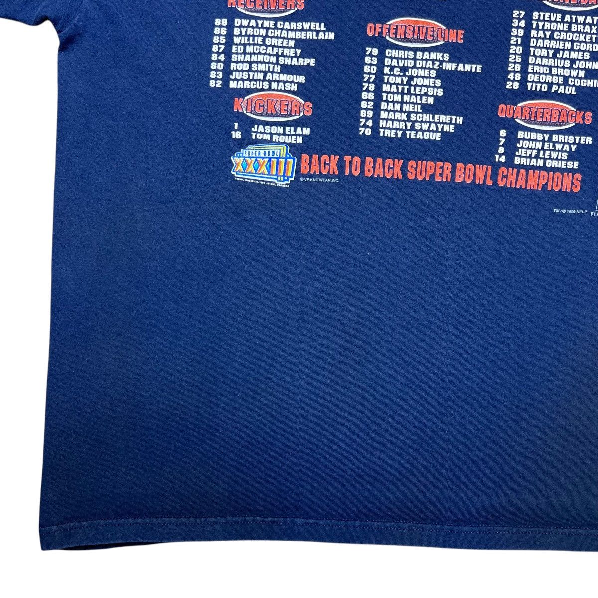 NFL × Vintage 90s NFL Denver Broncos Back To Back Super Bowl Champions Tee Size US L / EU 52-54 / 3 - 10 Thumbnail