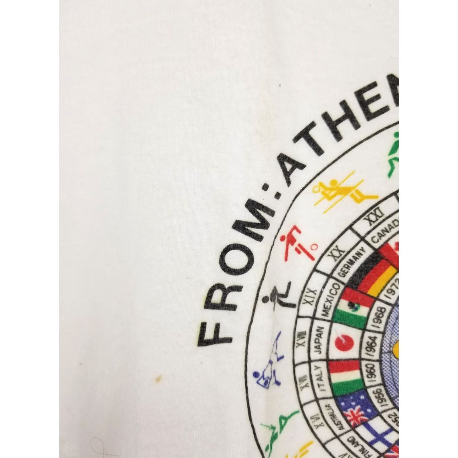 Vintage VINTAGE 1988 SEOUL OLYMPIC GAME WHITE COTTON SINGLE STITCH T-SHIRT SZ LARGE Size US L / EU 52-54 / 3 - 6 Thumbnail