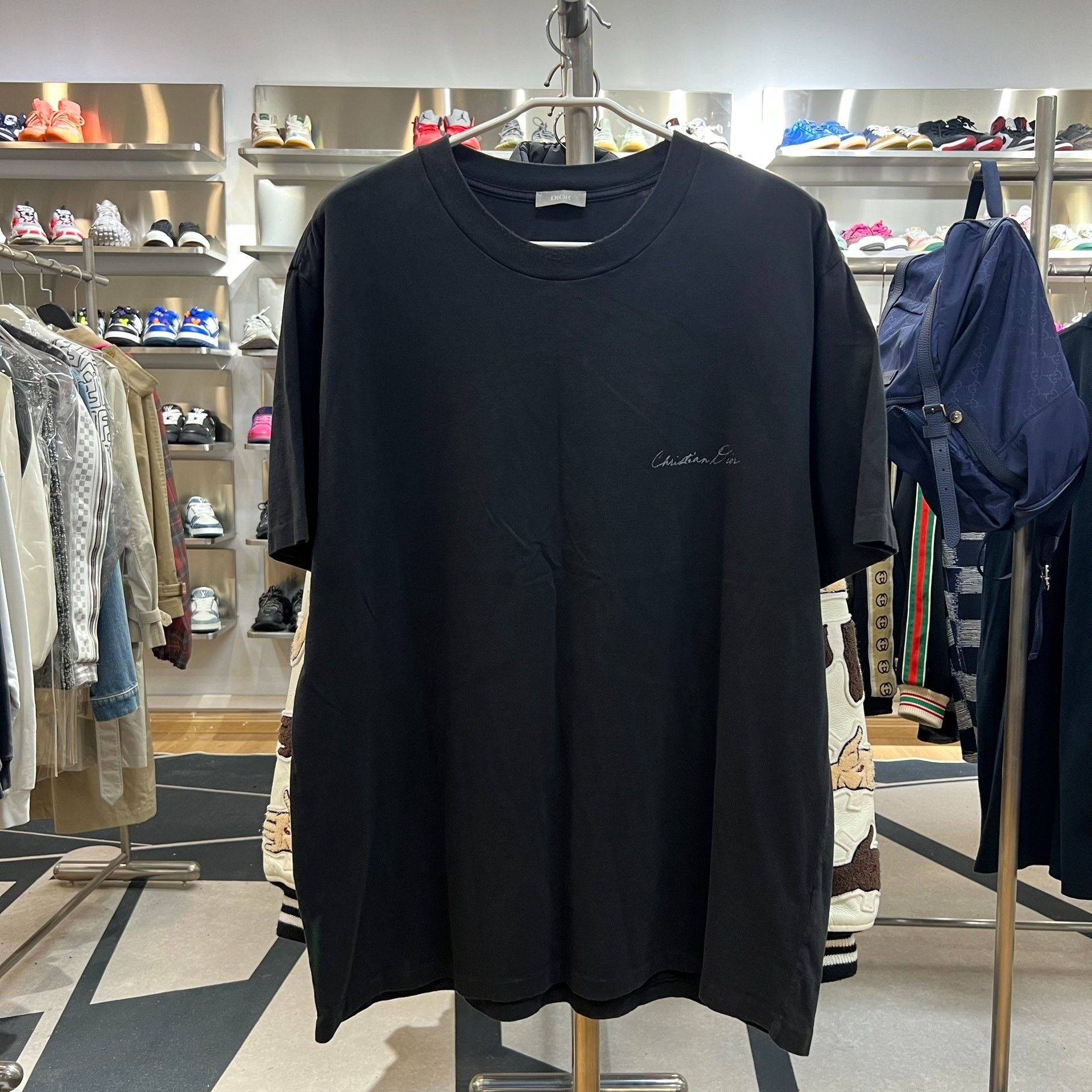 Dior DIOR SS24 Logo Print Loose Crewneck T-Shirt Men's Size US XXL / EU 58 / 5 - 1 Thumbnail