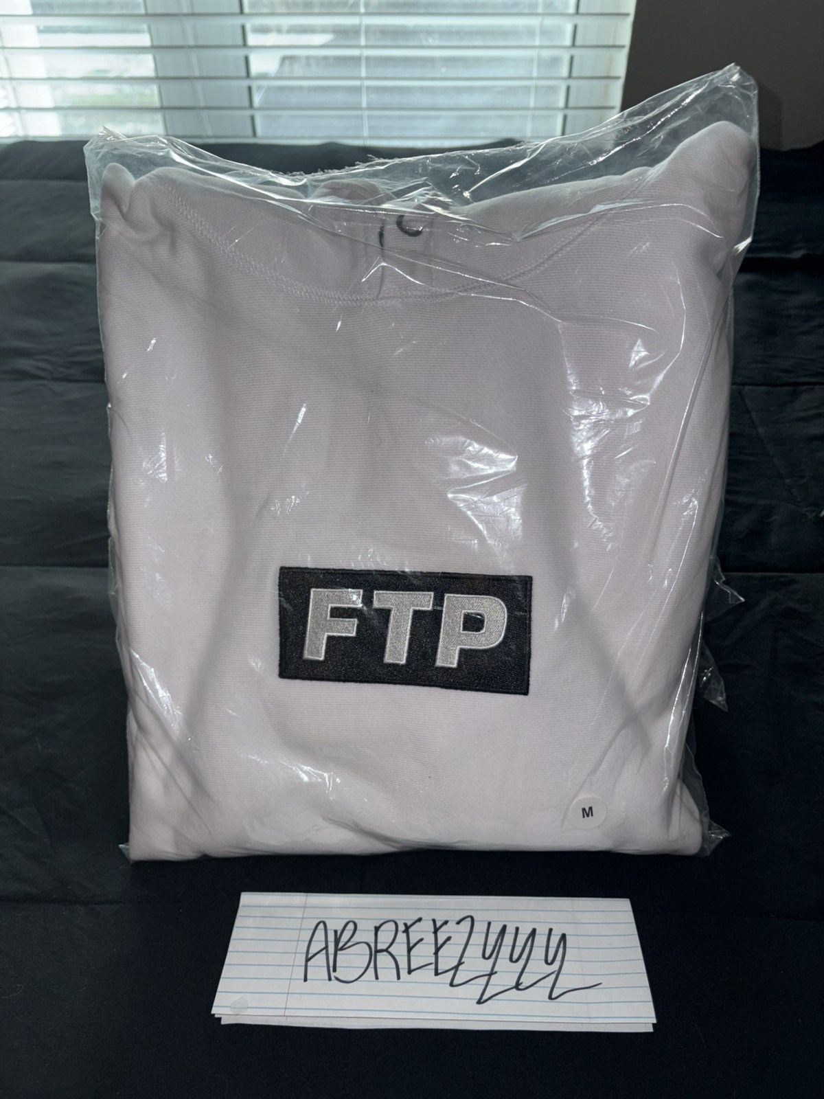 Fuck The Population FTP Slap Logo Hoodie (Embroidered, White) Size US M / EU 48-50 / 2 - 1 Thumbnail