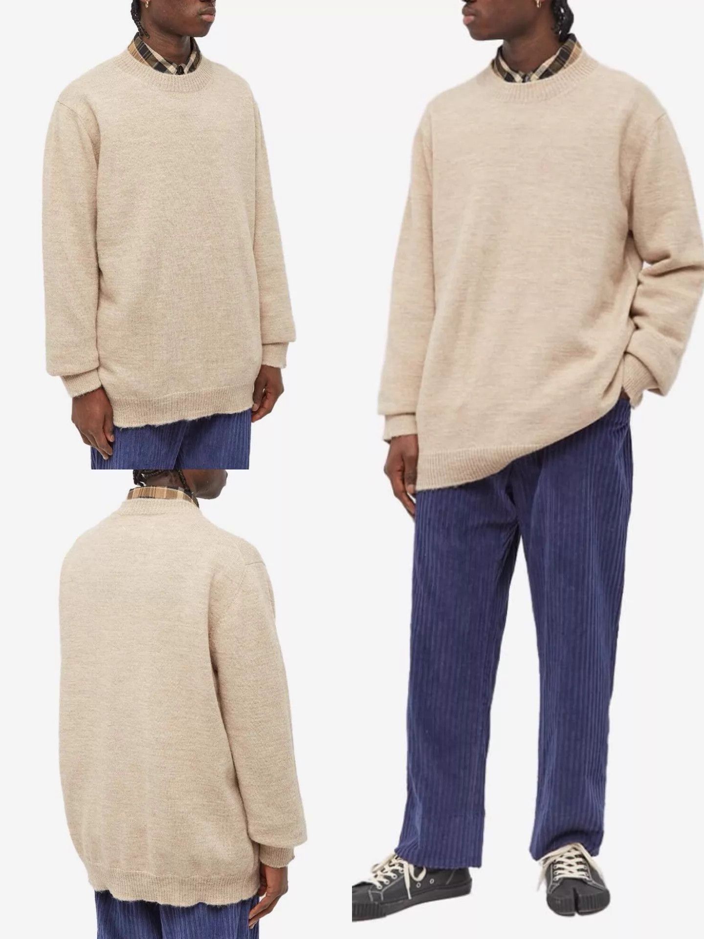Maison Margiela Maison Margiela F/W22 Wool Blend Sweater Light Khaki S Size US S / EU 44-46 / 1 - 8 Thumbnail