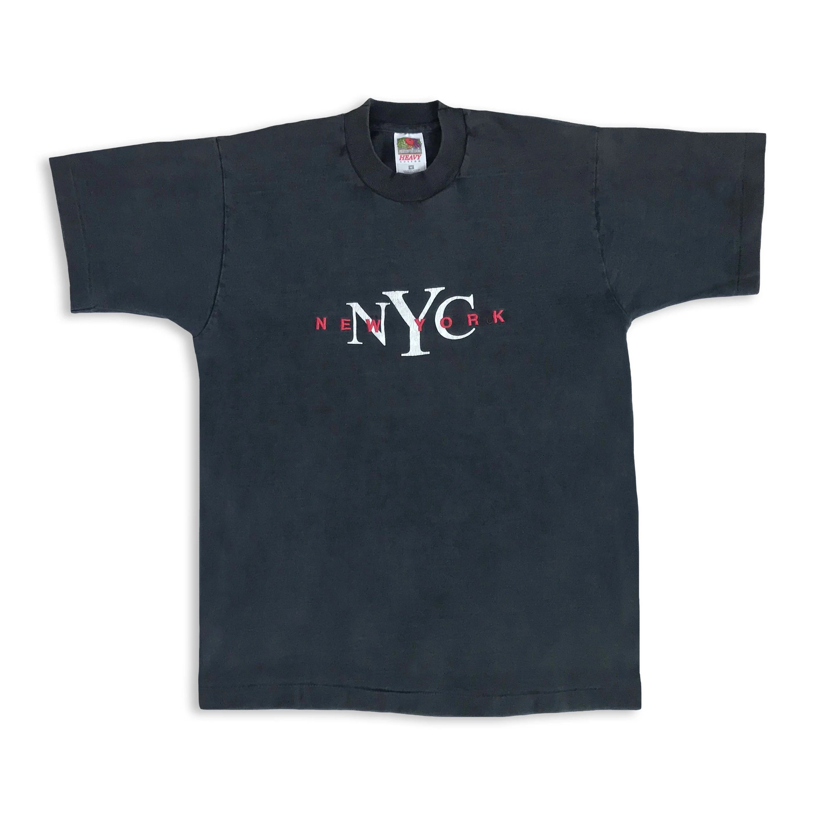 Fruit Of The Loom Vintage 80s 90s NEW YORK City T shirt Single stitch Tee Size US S / EU 44-46 / 1 - 2 Thumbnail