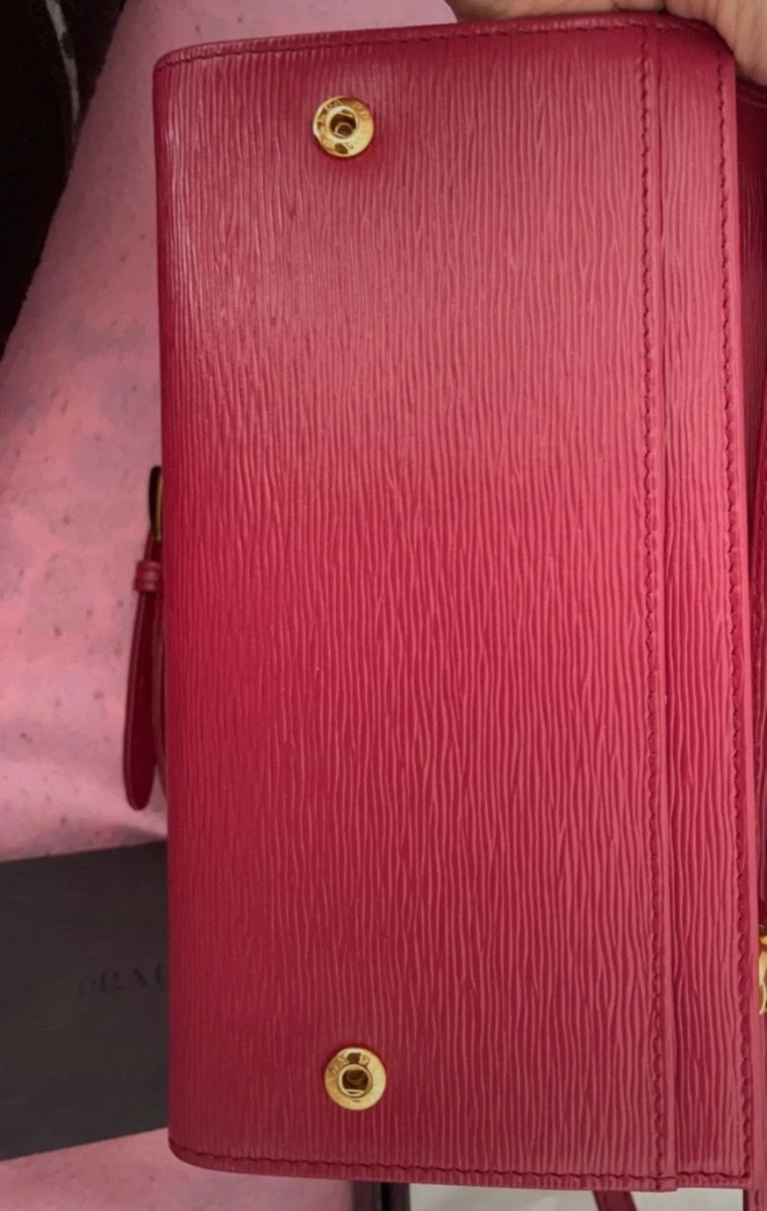 Prada Prada shoulder bag in burgundy-red leather. Size ONE SIZE - 7 Thumbnail