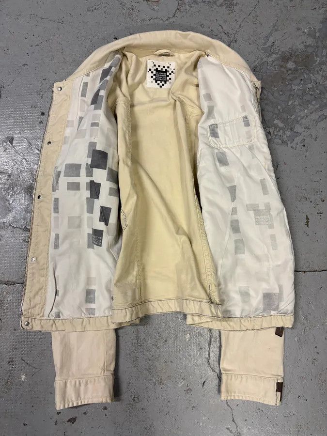 Marithe + Francois Girbaud × Vintage 2000s Marithé + François Girbaud White Signature Light Jacket Size US S / EU 44-46 / 1 - 7 Thumbnail