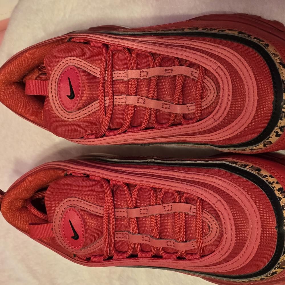 Nike Nike Women's Red Air Max 97 Shoes Size US 7 / IT 37 - 3 Thumbnail
